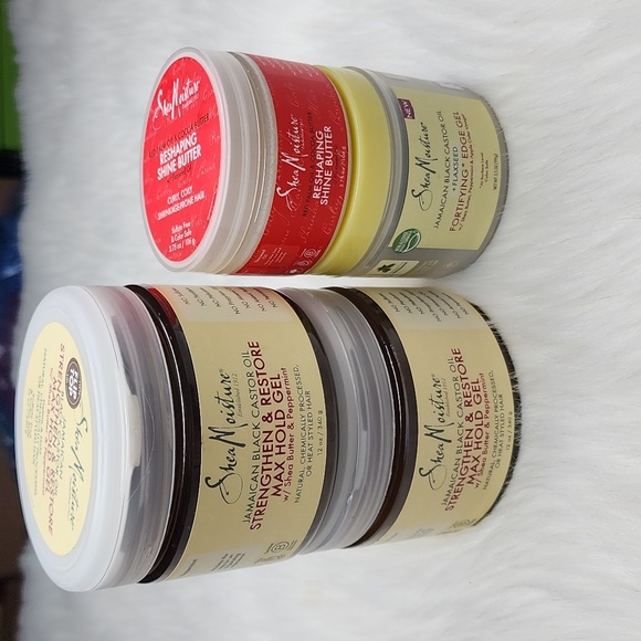 Shea Moisture (2) Max Hold Gel, (1) Edge Gel, (1) Reshaping Shine Butter - Picture 1 of 16